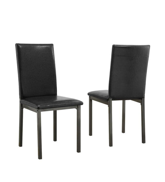 Garza - Garza Upholstered Dining Chairs Black (Set of 2)