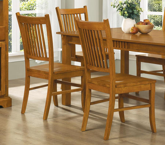 Marbrisa - Marbrisa Slat Back Side Chairs Sienna Brown (Set of 2)