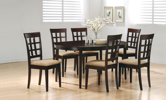 Gabriel - Gabriel Oval Dining Table Cappuccino