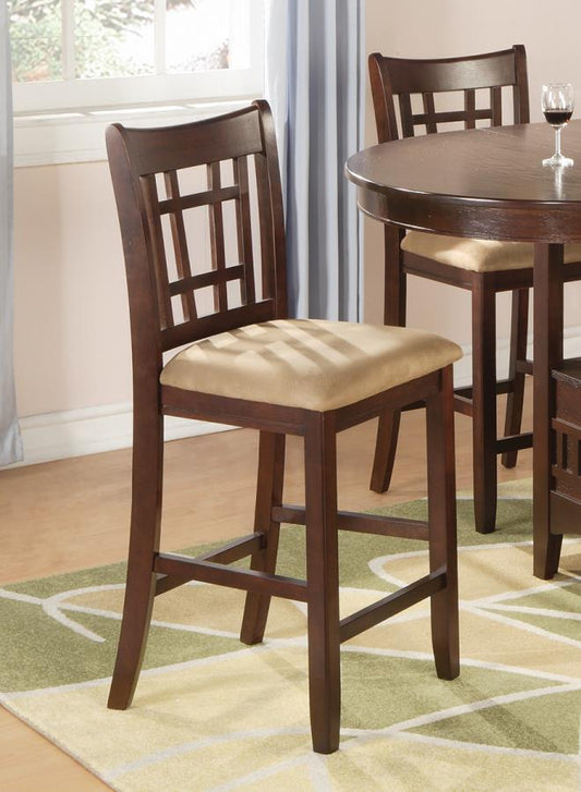 Lavon - Lavon 24" Counter Stools Tan and Brown (Set of 2)