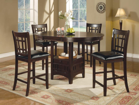 Lavon - Lavon Oval Counter Height Table Espresso