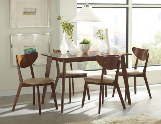 Kersey - Kersey Dining Table with Angled Legs Chestnut