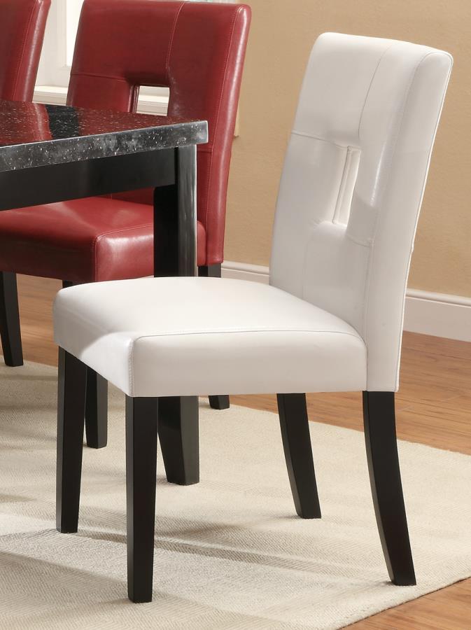 Shannon - Shannon Open Back Upholstered Dining Chairs White (Set of 2)