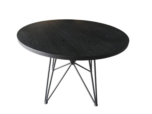 Rennes - Rennes Round Table Black and Gunmetal