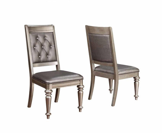 Danette - Danette Open Back Side Chairs Metallic (Set of 2)