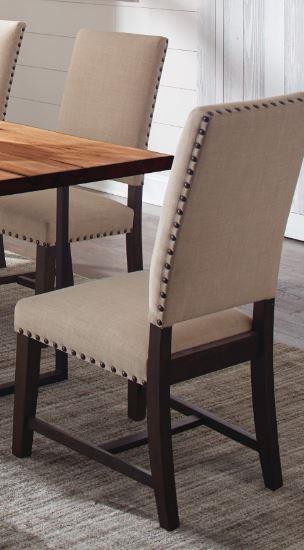 Twain - Twain Upholstered Side Chairs Beige (Set of 2)