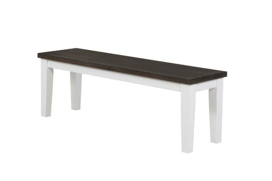 Kingman - Kingman Rectangular Bench Espresso and White