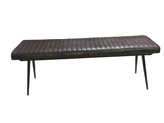 Partridge - Partridge Cushion Bench Espresso and Black