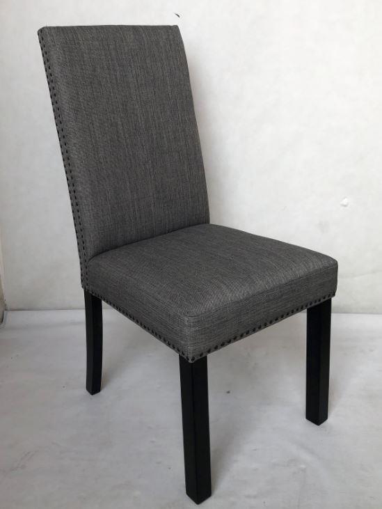 Hubbard - Hubbard Upholstered Side Chairs Charcoal (Set of 2)