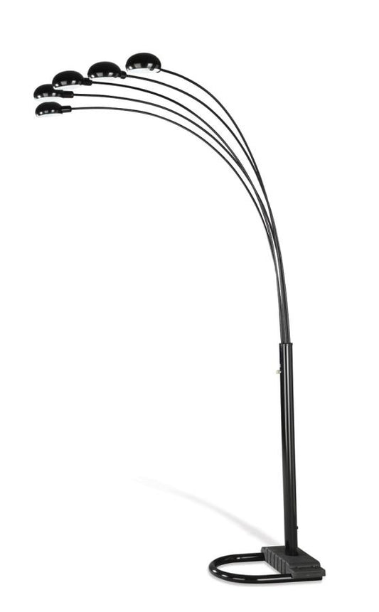 Dacre - Dacre 5-light Floor Lamp Satin Black