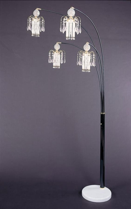 Maisel - Maisel Floor Lamp with 4 Staggered Shades Black