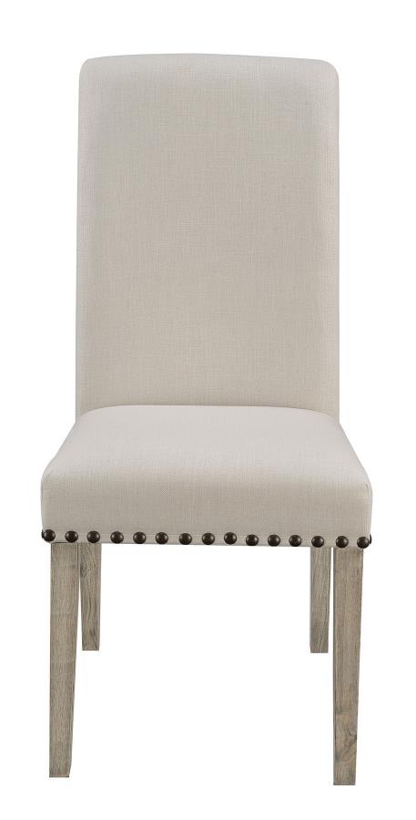 Salem - Salem Upholstered Side Chairs Rustic Smoke and Grey (Set of 2)