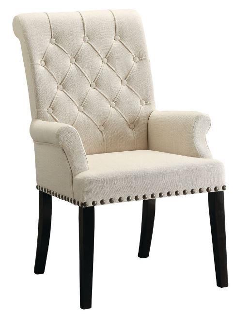 Mapleton - Mapleton Tufted Back Upholstered Arm Chair Beige