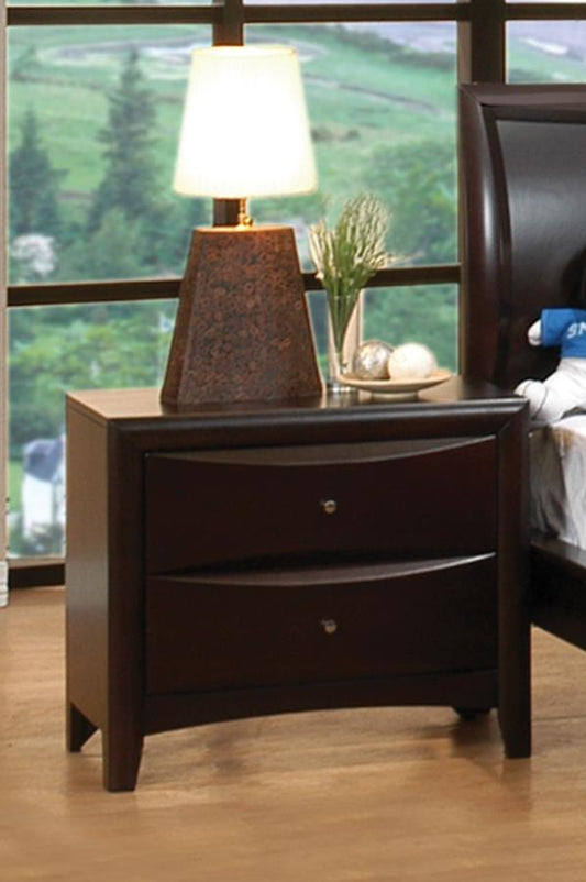 Phoenix - Phoenix 2-drawer Nightstand Deep Cappuccino