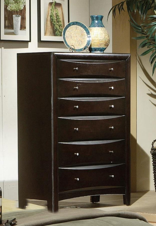 Phoenix - Phoenix 6-drawer Chest Deep Cappuccino