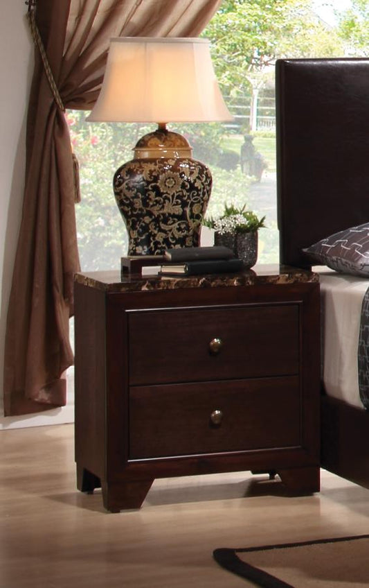 Conner - Conner 2-drawer Rectangular Nightstand Cappuccino