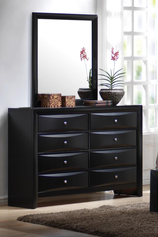 Briana - Briana Rectangular 8-drawer Dresser Black
