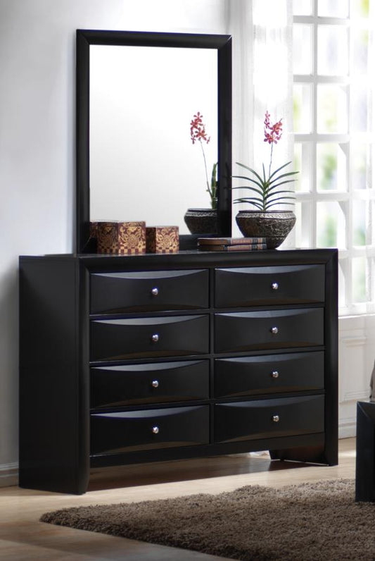 Briana - Briana Rectangle Dresser Mirror Black