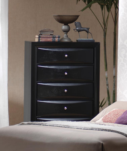 Briana - Briana Rectangular 5-drawer Chest Black