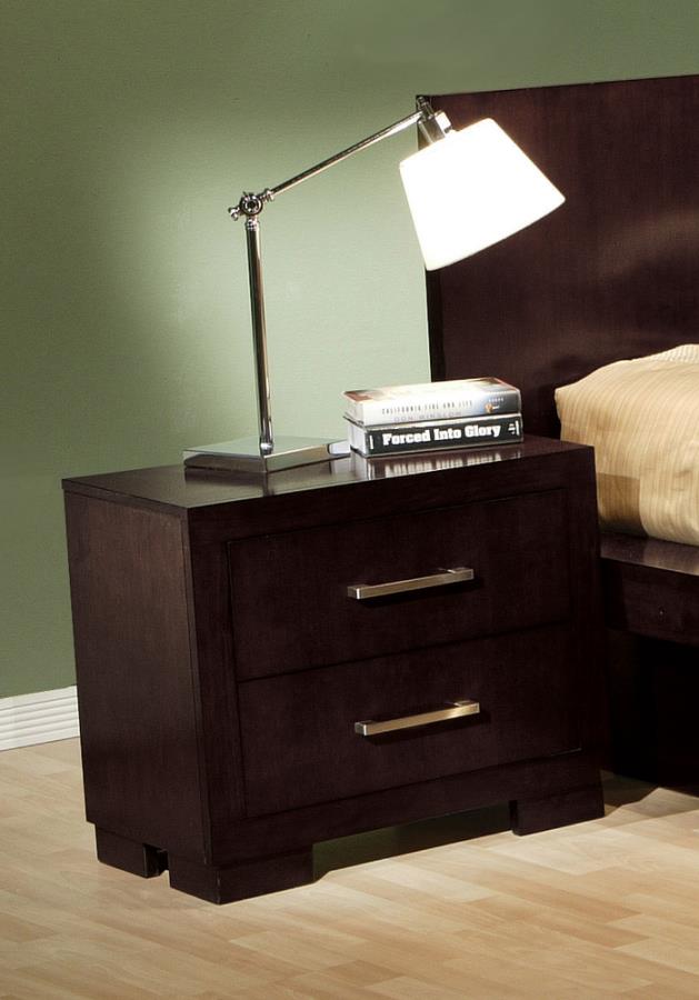 Jessica - Jessica 2-drawer Nightstand Cappuccino