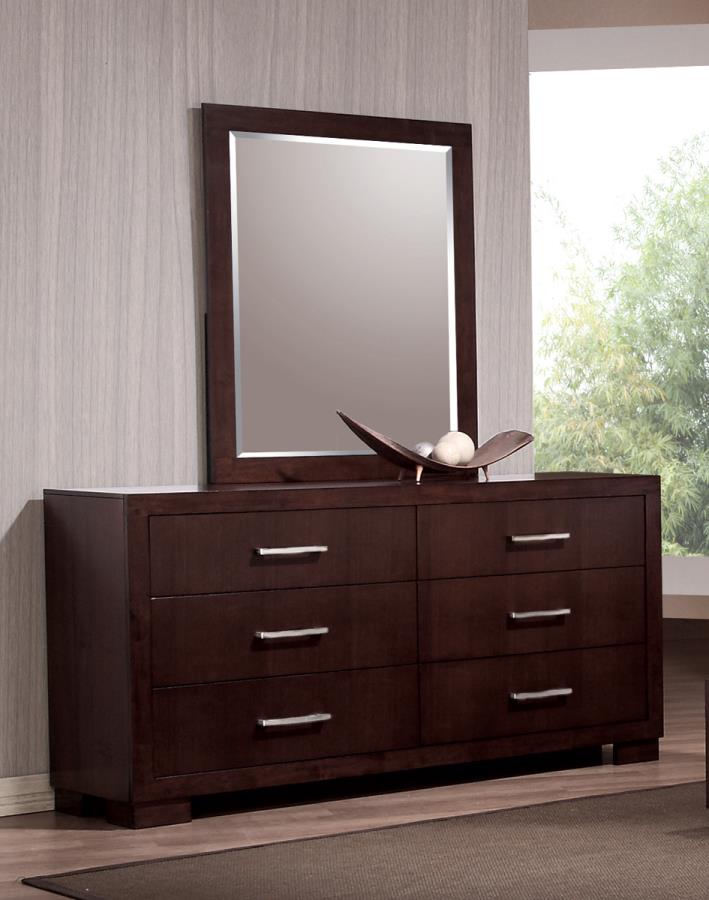 Jessica - Jessica 6-drawer Dresser Cappuccino