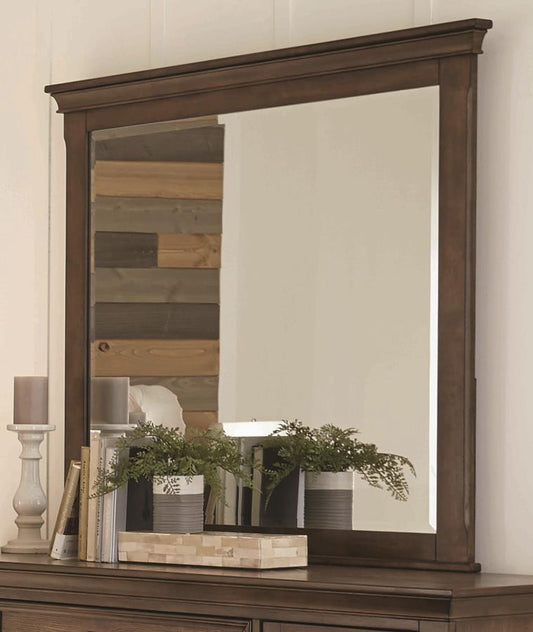 Franco - Franco Rectangular Mirror Burnished Oak