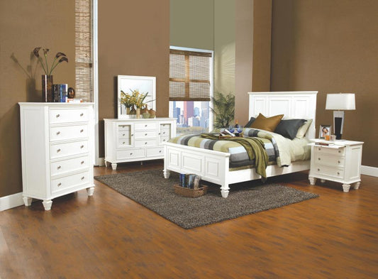 Sandy Beach - Sandy Beach Bedroom Set with High Headboard