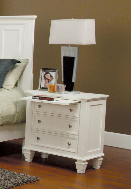 Sandy Beach - Sandy Beach 3-drawer Nightstand White