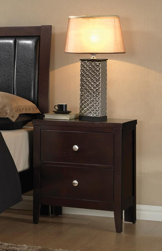 Carlton - Carlton 2-drawer Rectangular Nightstand Cappuccino