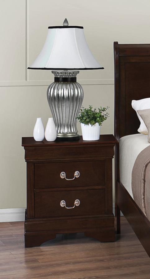Louis Philippe - Louis Philippe 2-drawer Nightstand Cappuccino