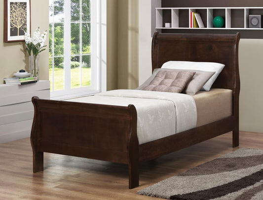 Louis Philippe - Louis Philippe Twin Panel Sleigh Bed Cappuccino