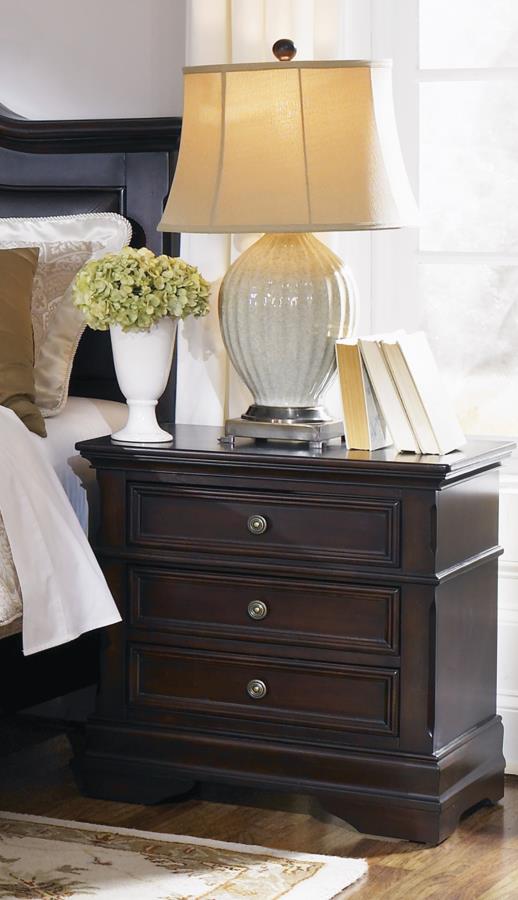 Cambridge - Cambridge 3-drawer Rectangular Nightstand Cappuccino