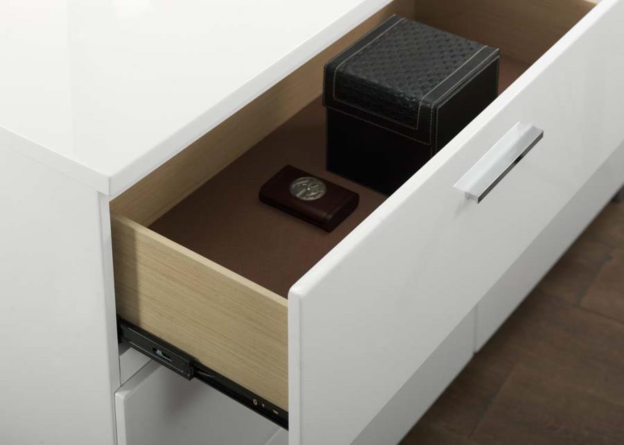 Felicity - Felicity 6-drawer Dresser Glossy White