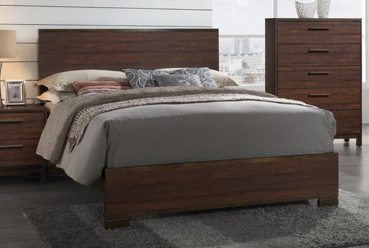 Edmonton - Edmonton California King Panel Bed Rustic Tobacco