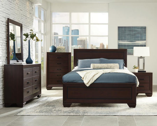 Kauffman - Kauffman Bedroom Set with High Straight Headboard