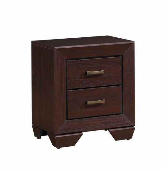 Kauffman - Kauffman 2-drawer Nightstand Dark Cocoa