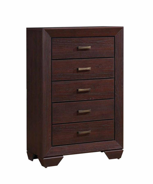 Kauffman - Kauffman 5-drawer Chest Dark Cocoa