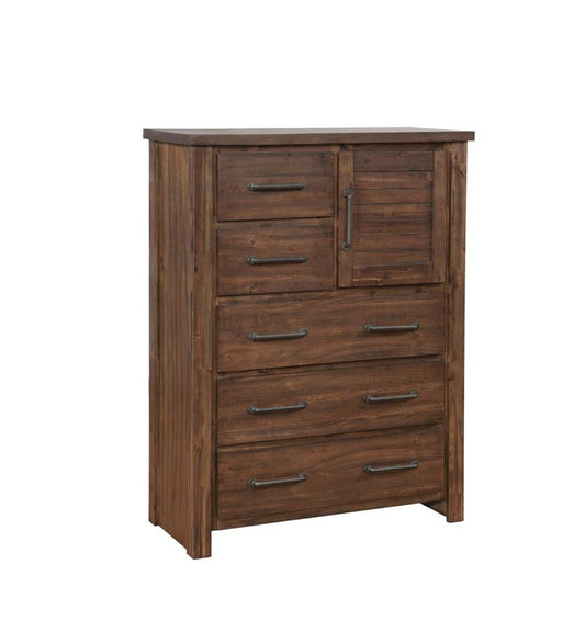 Sutter Creek - Sutter Creek 5-drawer Chest Vintage Bourbon