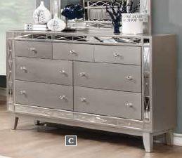 Leighton - Leighton 7-drawer Dresser Metallic Mercury