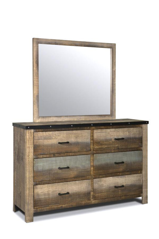 Sembene - Sembene Rectangular Mirror Antique Multi-color
