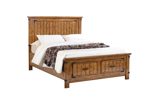 Brenner - Brenner Eastern King Storage Bed Rustic Honey