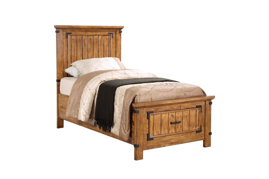 Brenner - Brenner Twin Storage Bed Rustic Honey