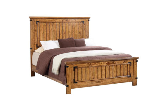 Brenner - Brenner Eastern King Panel Bed Rustic Honey