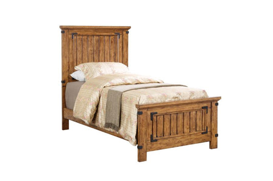 Brenner - Brenner Twin Panel Bed Rustic Honey