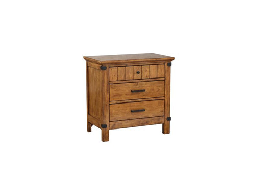 Brenner - Brenner 3-drawer Night Stand Rustic Honey