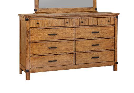 Brenner - Brenner 8-drawer Dresser Rustic Honey