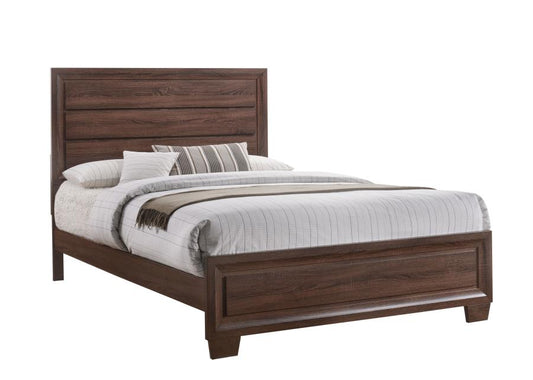 Brandon - Brandon Eastern King Panel Bed Medium Warm Brown