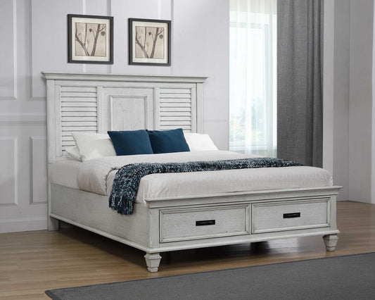 Franco - Franco Queen Storage Bed Antique White