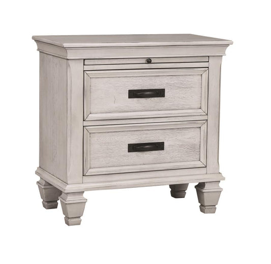 Franco - Franco 2-drawer Nightstand Antique White