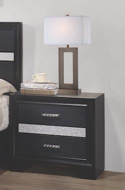 Miranda - Miranda 2-drawer Nightstand Tray Black